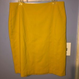 Banana Republic Yellow Skirt